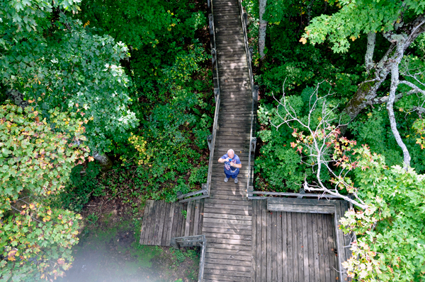 Lee Duquette on the boardwalk